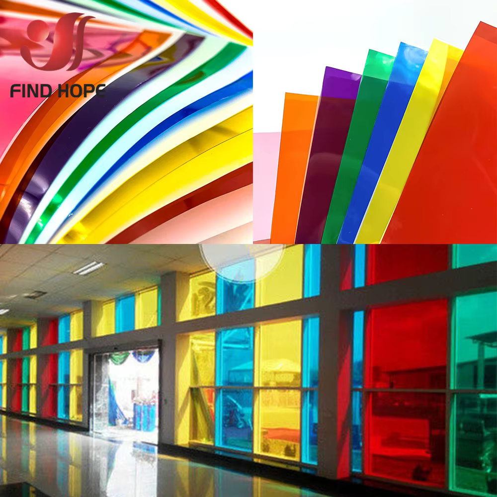 7 pièces Bundle 20 cm x 30 CM Film de fenêtre Transparent couleur teinte solaire auto-adhésif tache verre décor vinyle bricolage