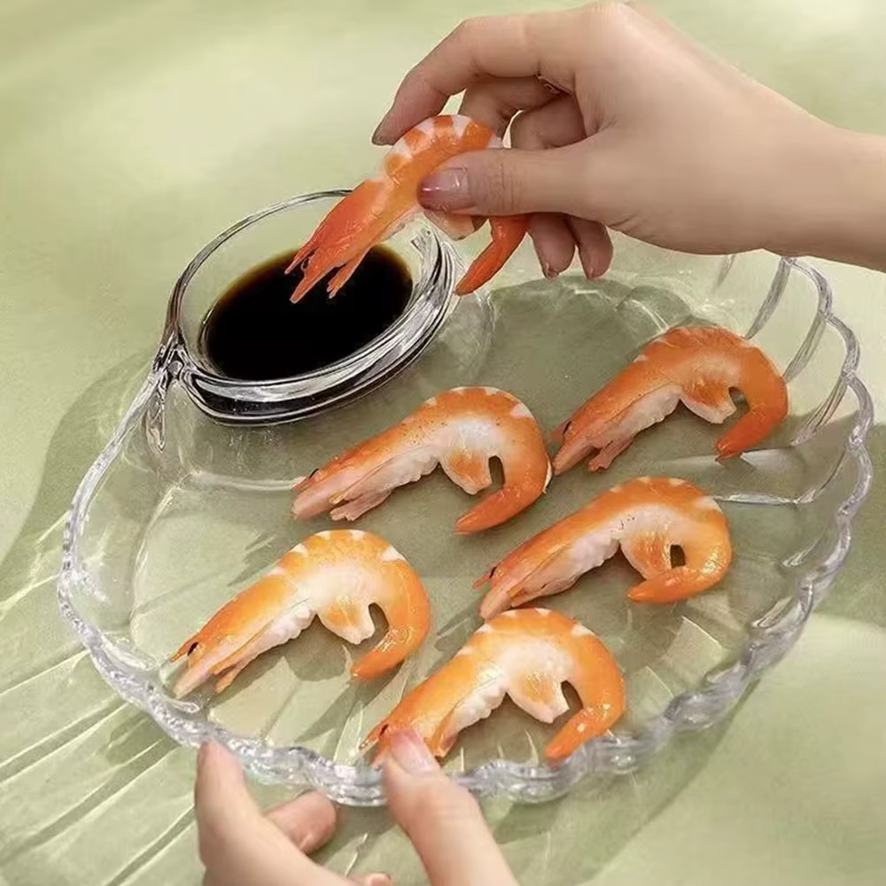 Nouveau Plat à coque transparente avec disques à vinaigre