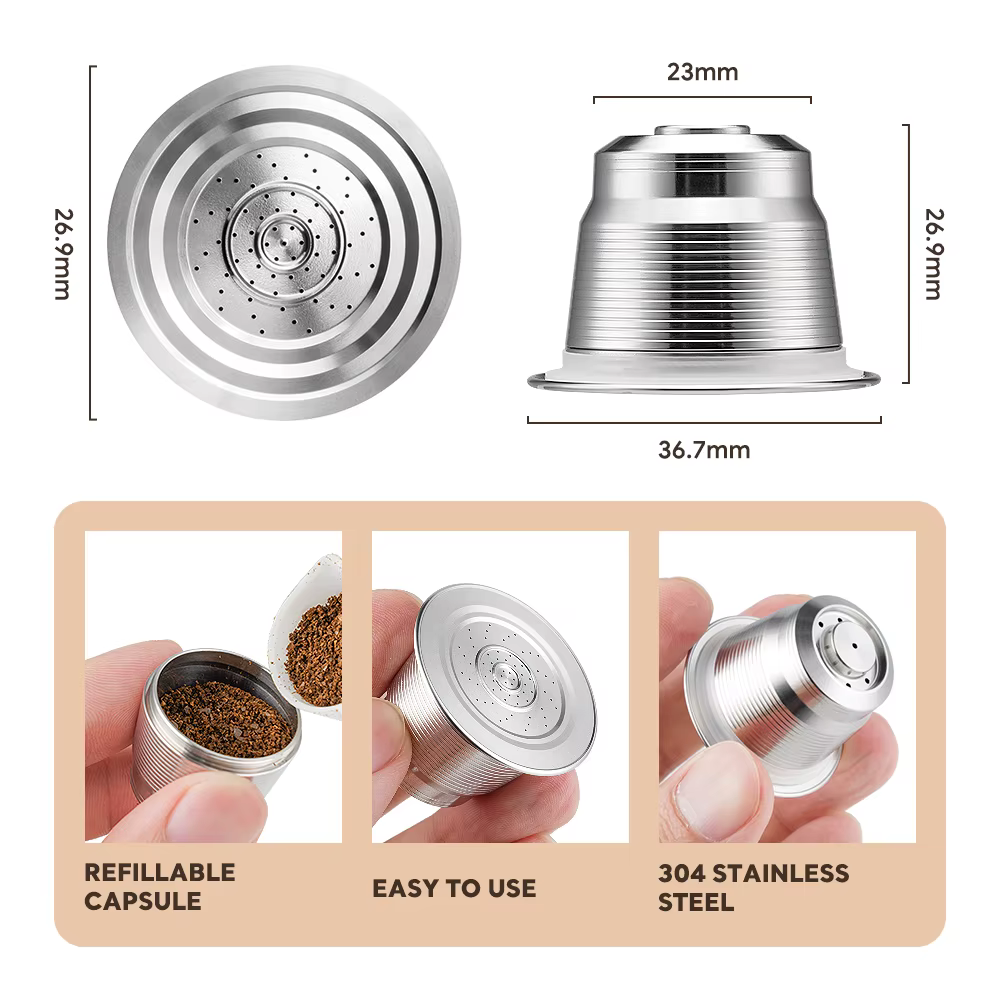 ICafilas – Capsule de café rechargeable pour machine à café Nespresso