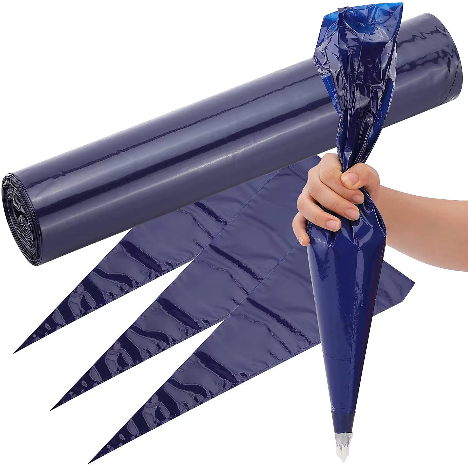 Sacs à pâtisserie jetables de 21 pouces, sac à glaçage épais, accessoires et outils de cuisson, outil de cuisson de gâteaux, pâtisserie professionnelle