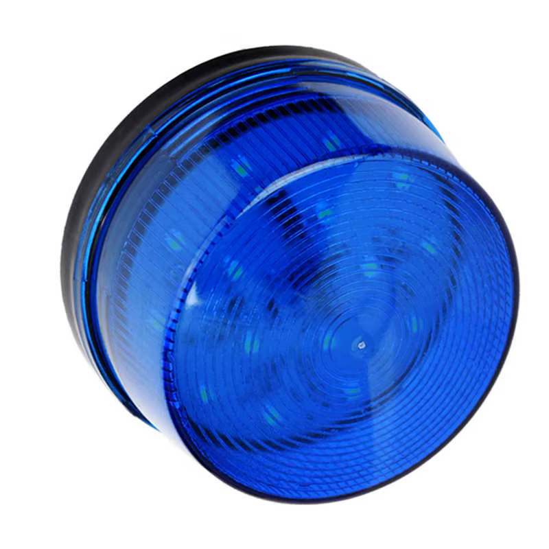 Pouvez-vous rophare stroboscopique LED bleue 12V, alarme d'urgence, signal d'iode, lumière clignotante sans son, lampe clignotante