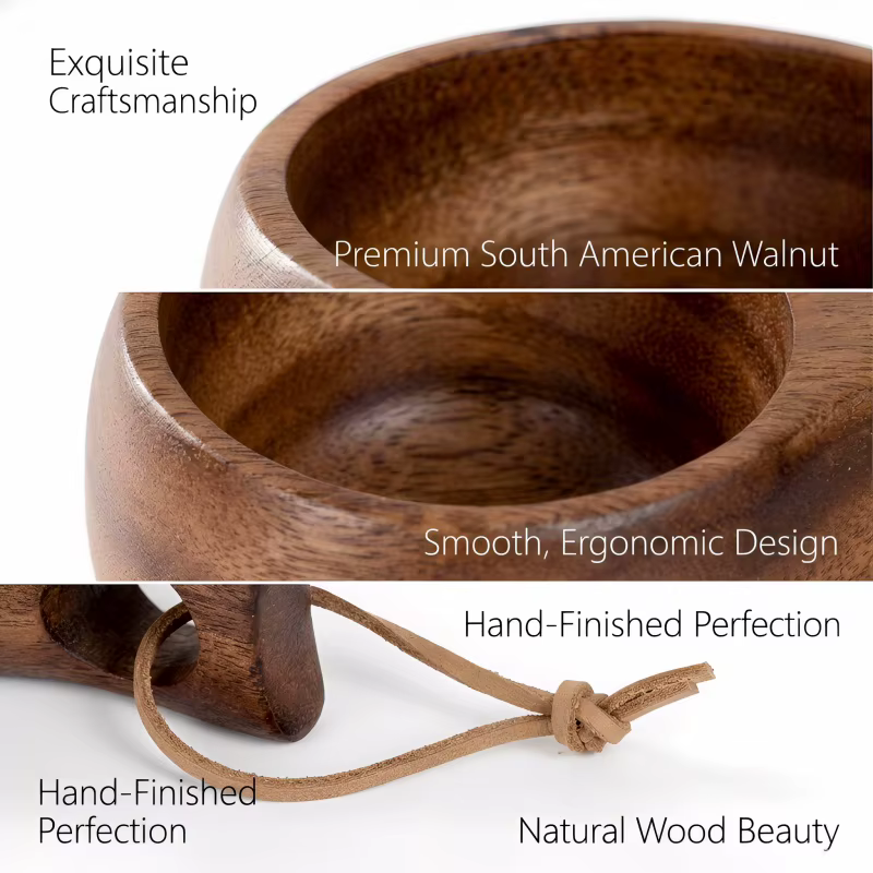 Tasse Kuksa en bois d'acacia 200/400 ml
