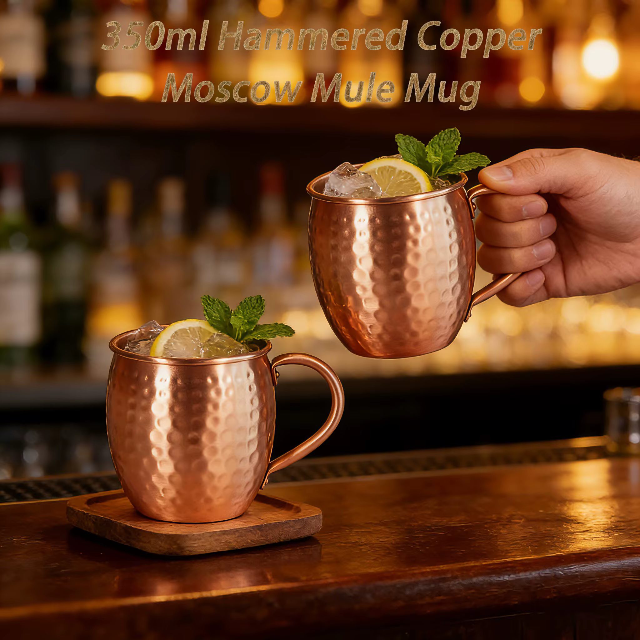 Mug Moscow Mule en cuivre pur 350 ml (12 oz) – Tasse à bière