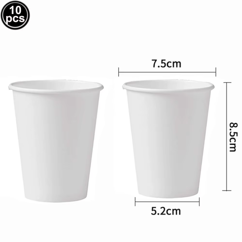 Vaisselle jetable blanc solide