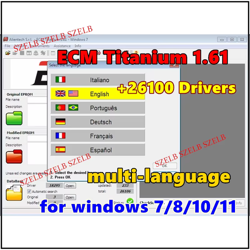 4 en 1 Winols 4.7 entièrement activé +108 Go Damos Windows 10 11 multilingue +ECM TITANIUM 1.61 + outil de service IMMO installation gratuite