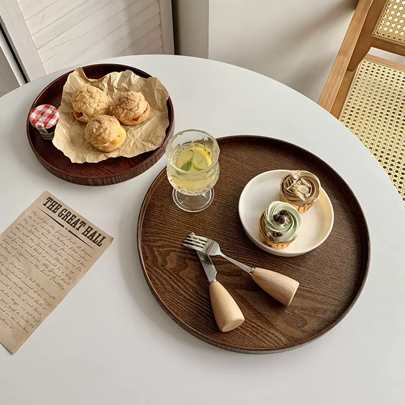 Plateau alimentaire petit déjeuner dîner Vintage