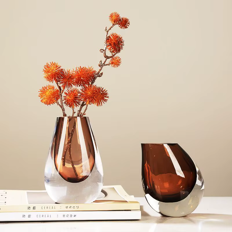 Vase en verre artistique