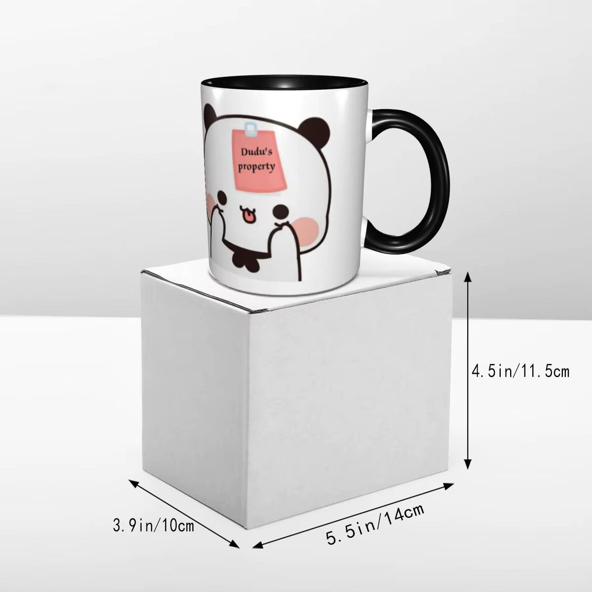 Bubu Dudu Panda et Brownie ours Couple tasses à café bricolage tasse en céramique personnalisée cadeau créatif