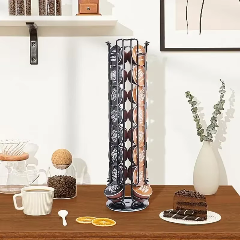 Peut contenir 32 pièces porte-capsules de café rotatif support de capsules
