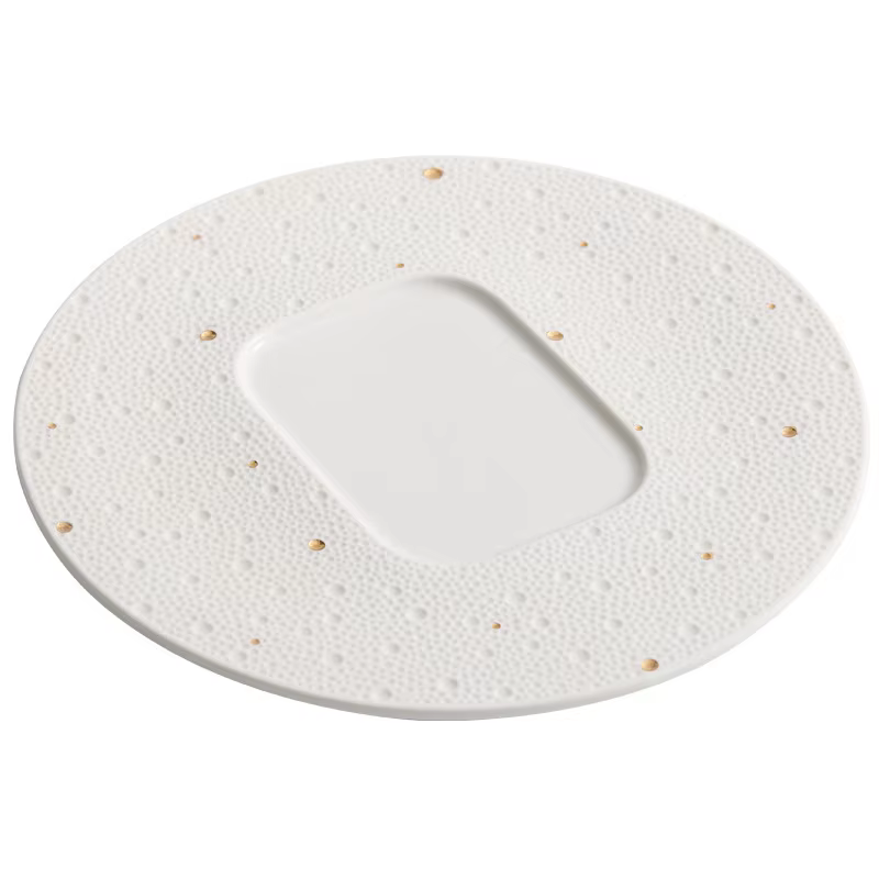 Assiette ronde créative en céramique de Style nordique
