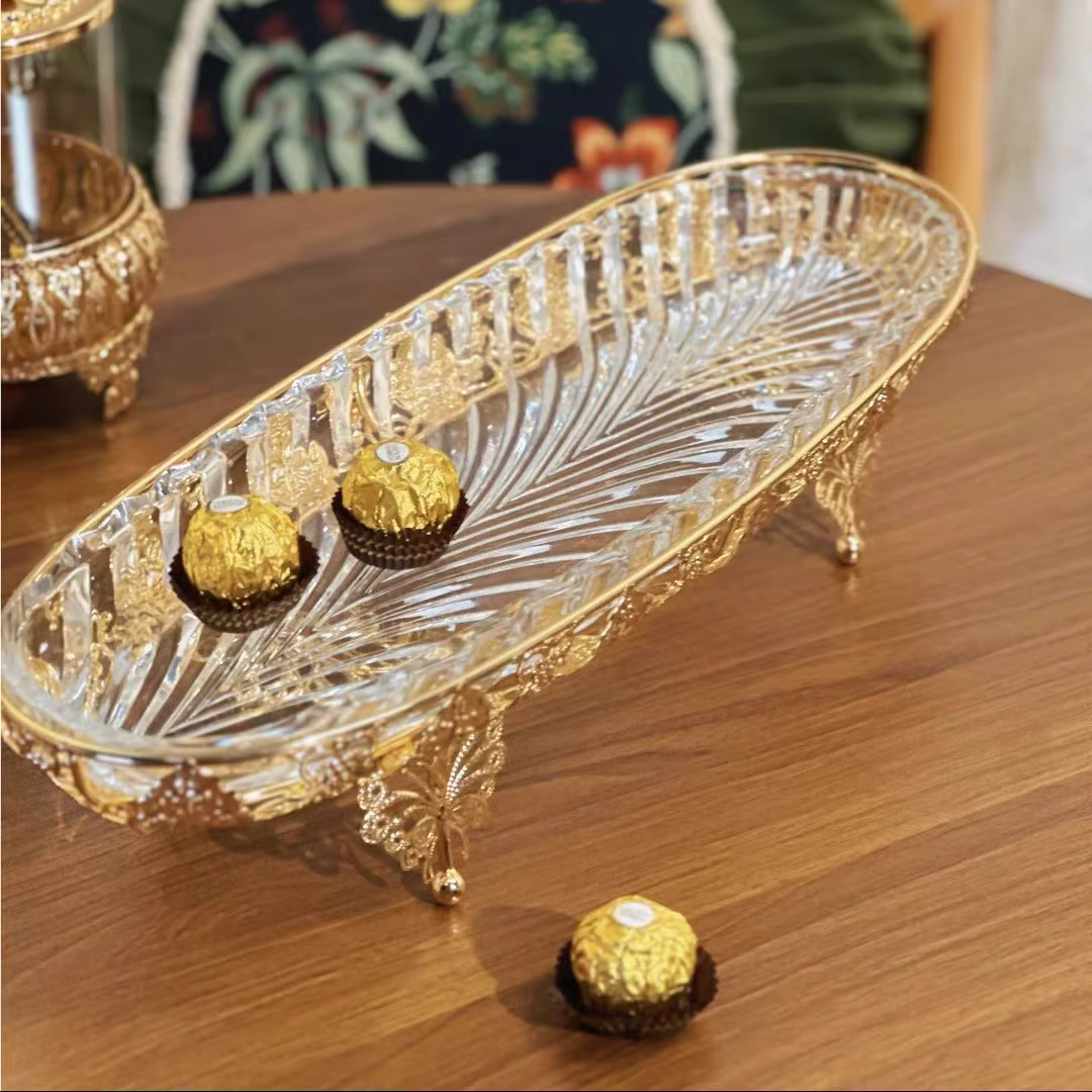 Verrerie rectangulaire en cristal pour la maison et le restaurant