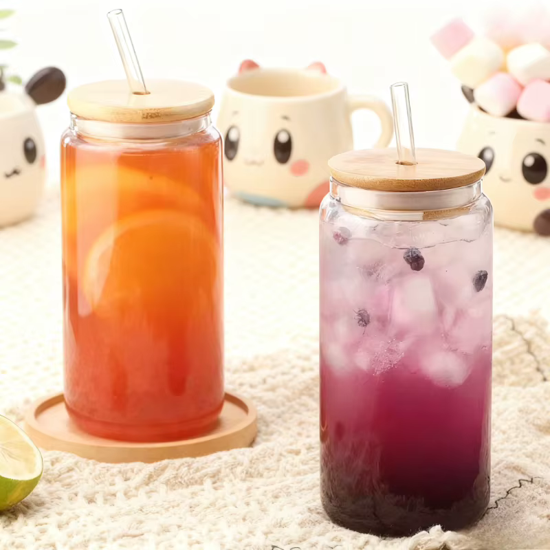 Tasse en verre Transparent de 450ml/550ml