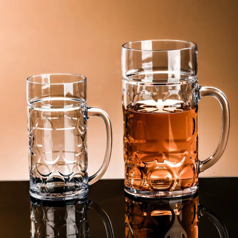 Tasse à bière réutilisable en plastique incassable