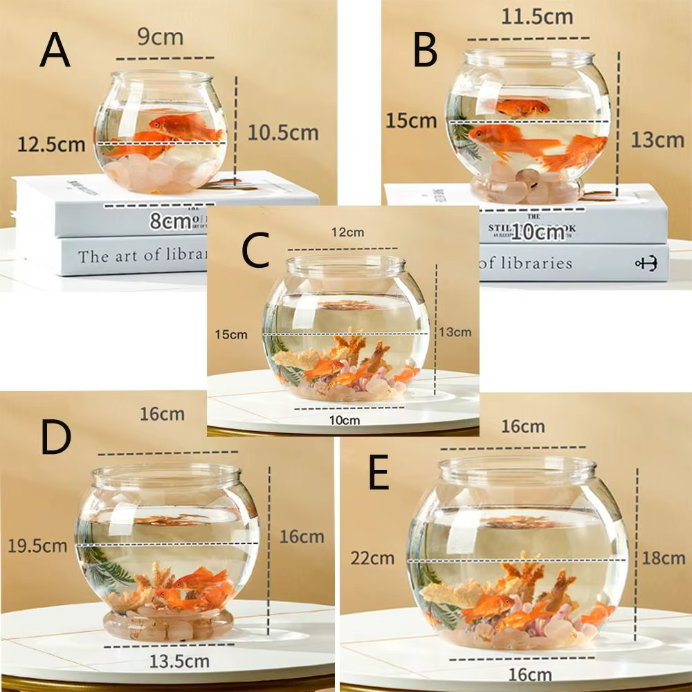 Petits aquariums ornementaux pour poissons et reptiles, bol à poisson, verre haute transparence, bonne vue