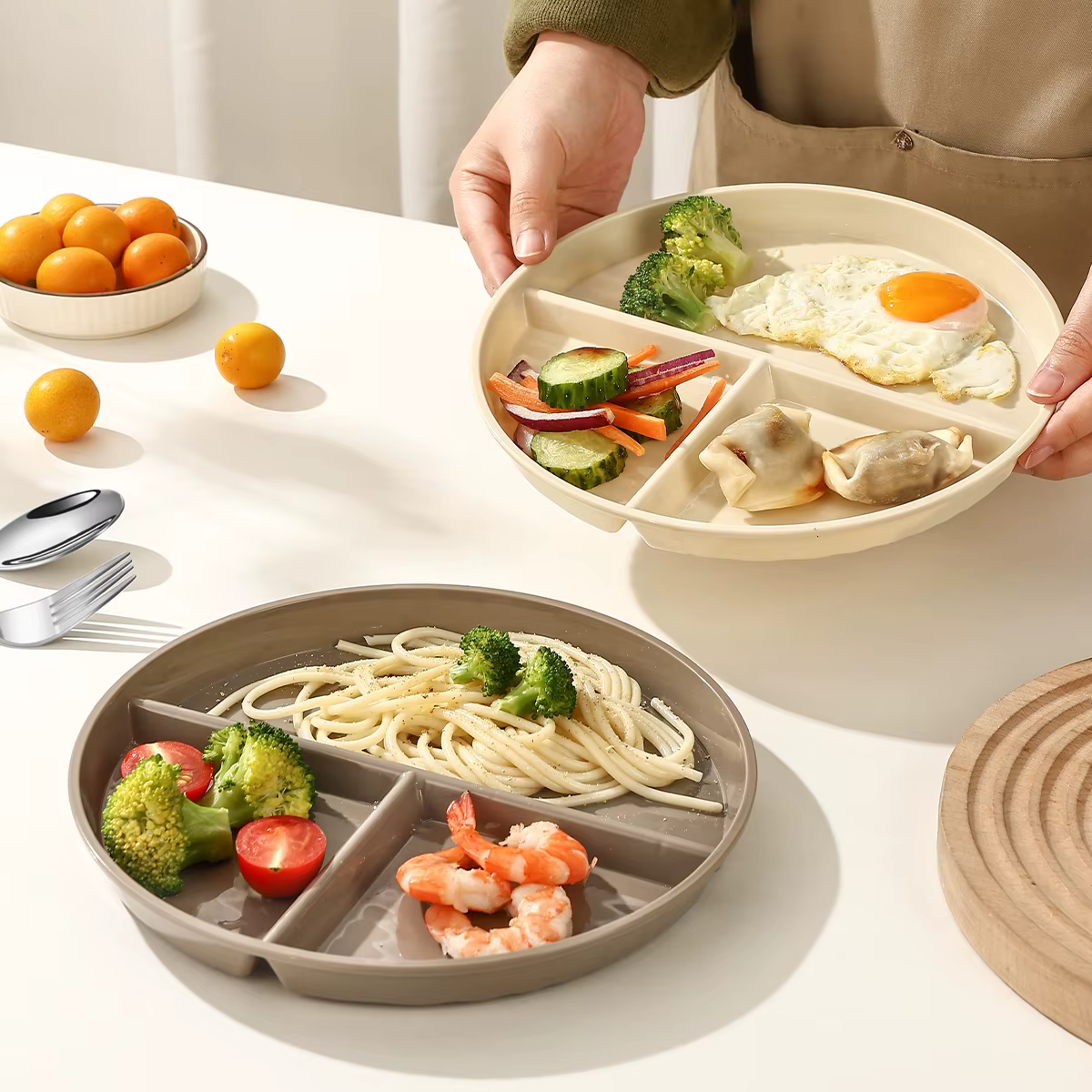 Assiette à salade de fruits réutilisable