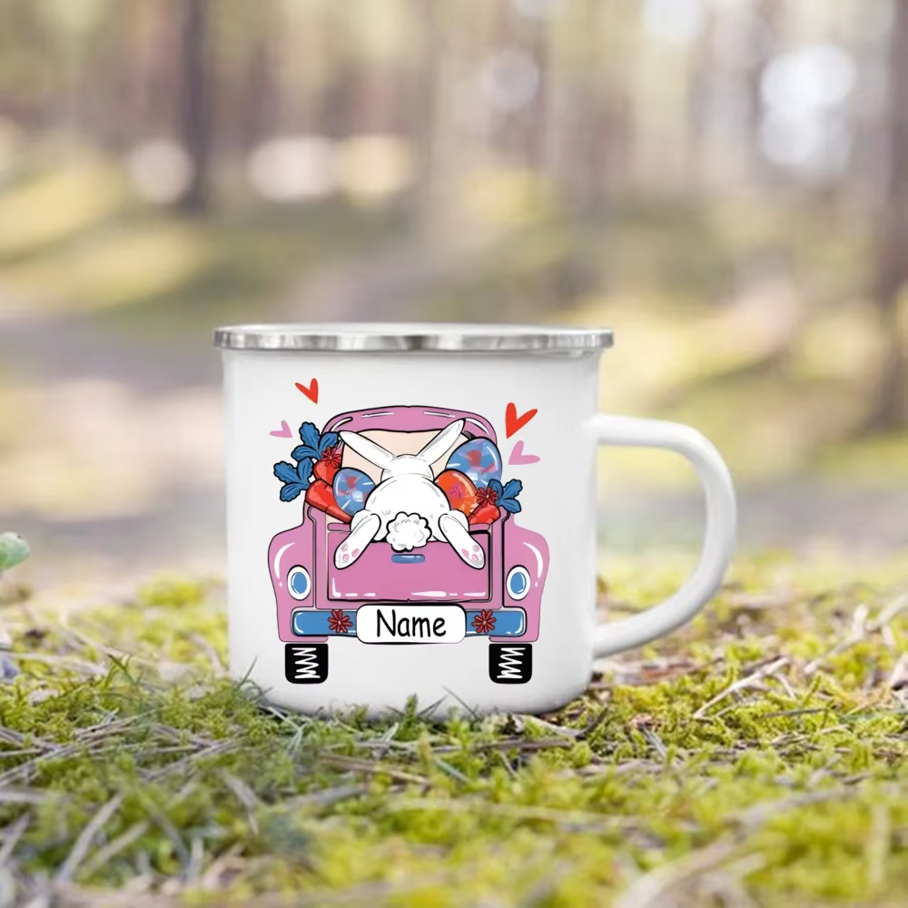 Tasses personnalisées en émail de pâques