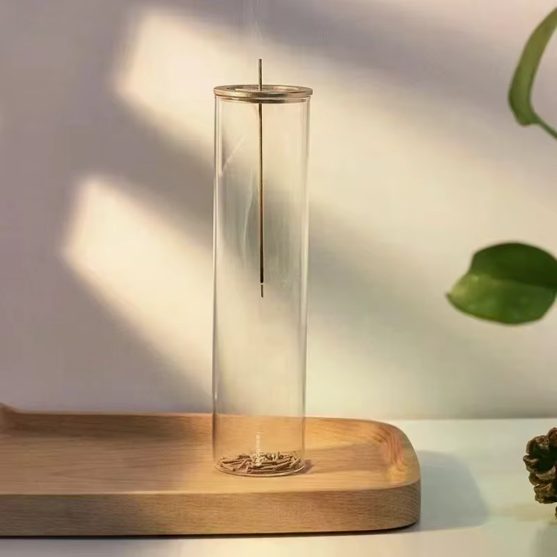 Brûleur d'encens en verre moderne