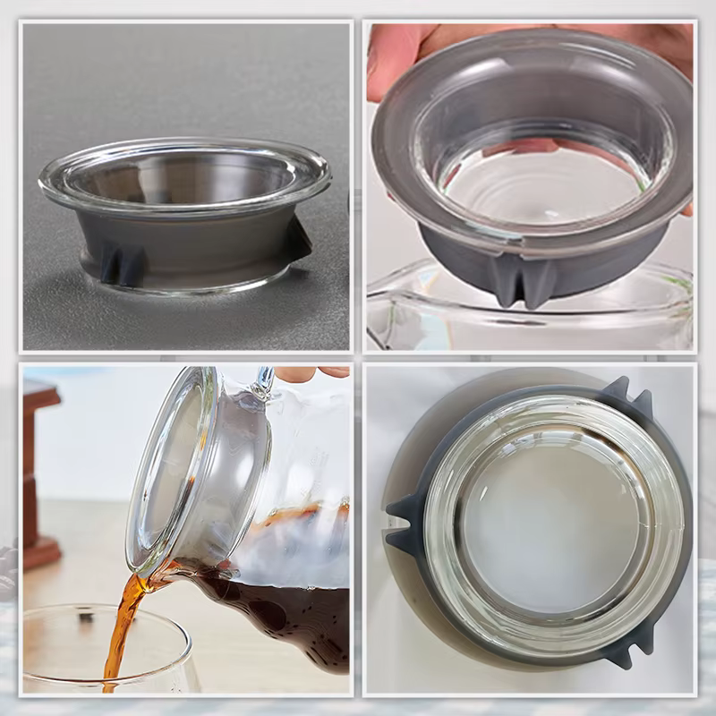 Couvercle de cafetière en verre en forme de nuage