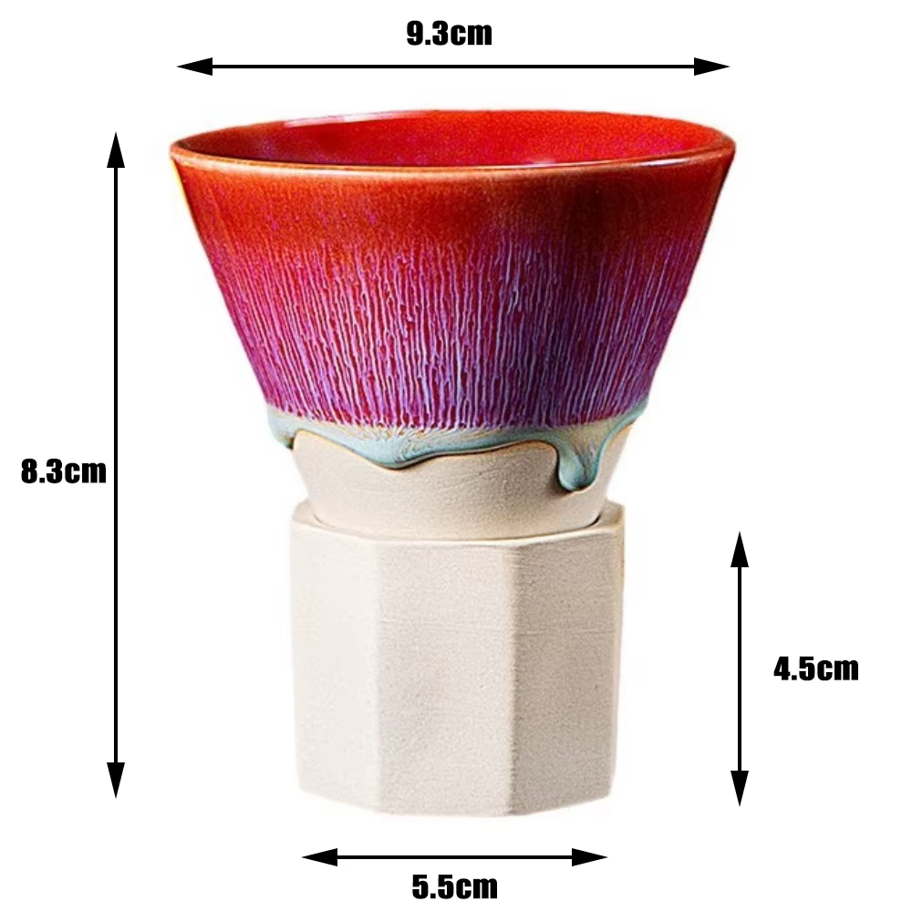 Tasse à café en poterie grossière rétro créative