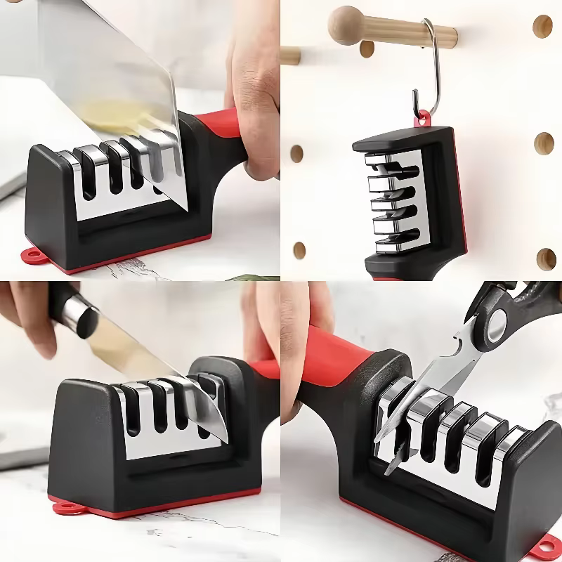 Affûteur de couteaux de cuisine en 4 étapes