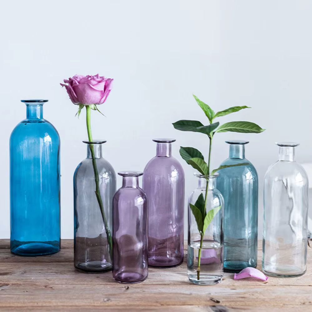 Vase en verre créatif nordique pour salon, mariages, fêtes, décoration florale, décoration de table, décoration de la maison