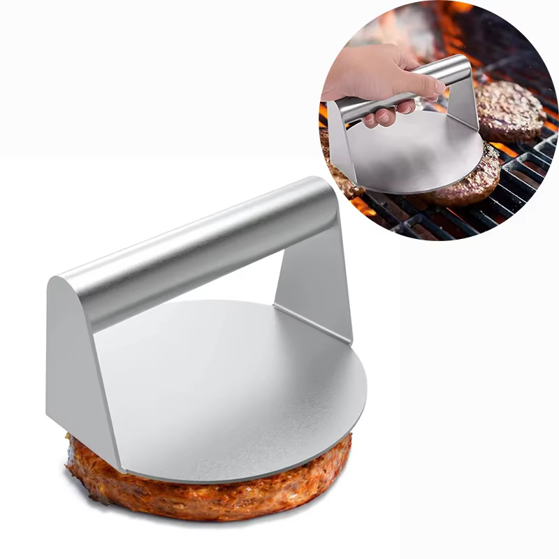 Presse à hamburgers Smash en acier inoxydable