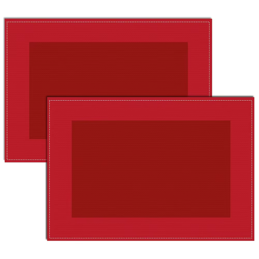 Napperons rouges élégants