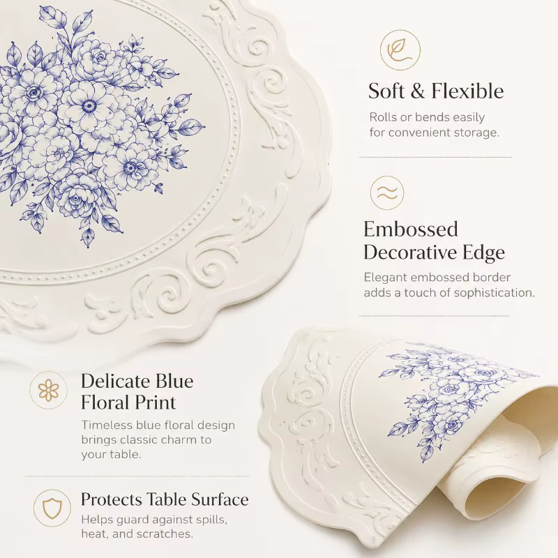 Set de table en silicone sculpté