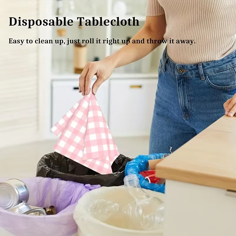 Nappe en plastique jetable imperméable à l'huile