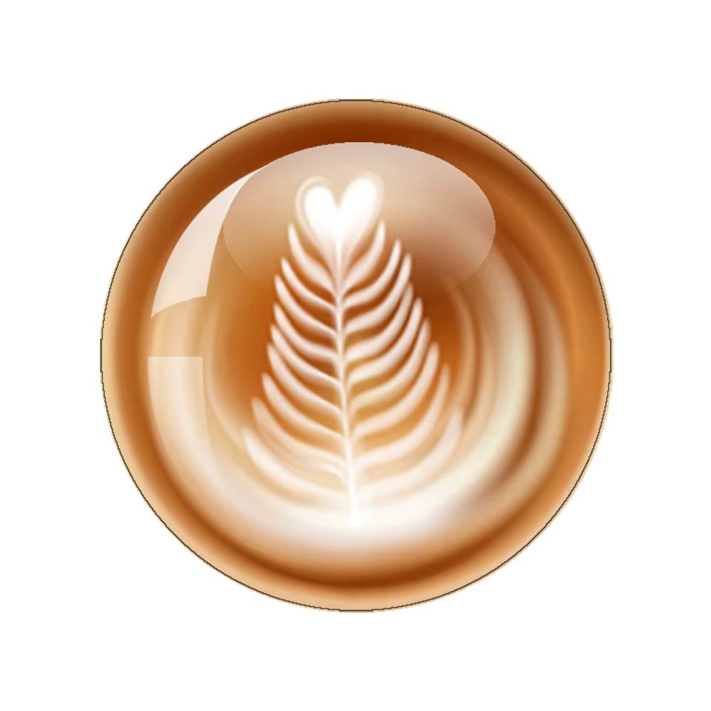 Café Latte sculpture coeur d'amour 12 pièces un ensemble 10mm/18mm/20mm/25mm/40mm rond Photo verre Cabochon démo dos plat faisant trouver
