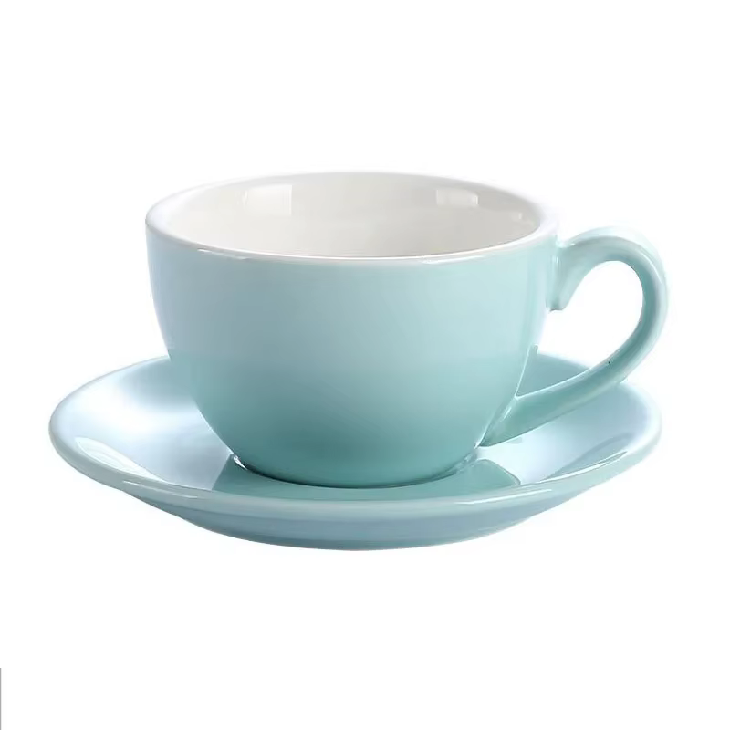 Leeseph – tasse à café en céramique avec soucoupe