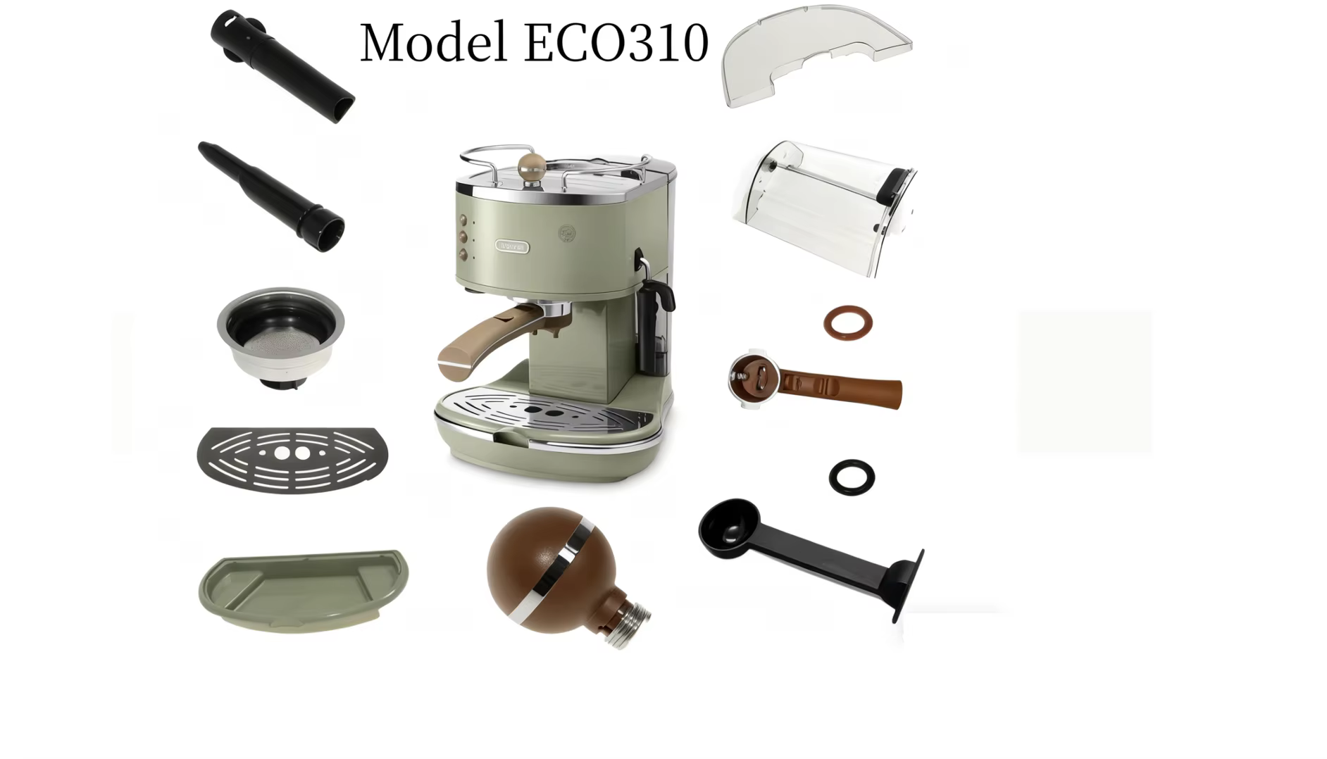 Machine à café semi-automatique Delonghi ECO310 - Réservoir d'eau