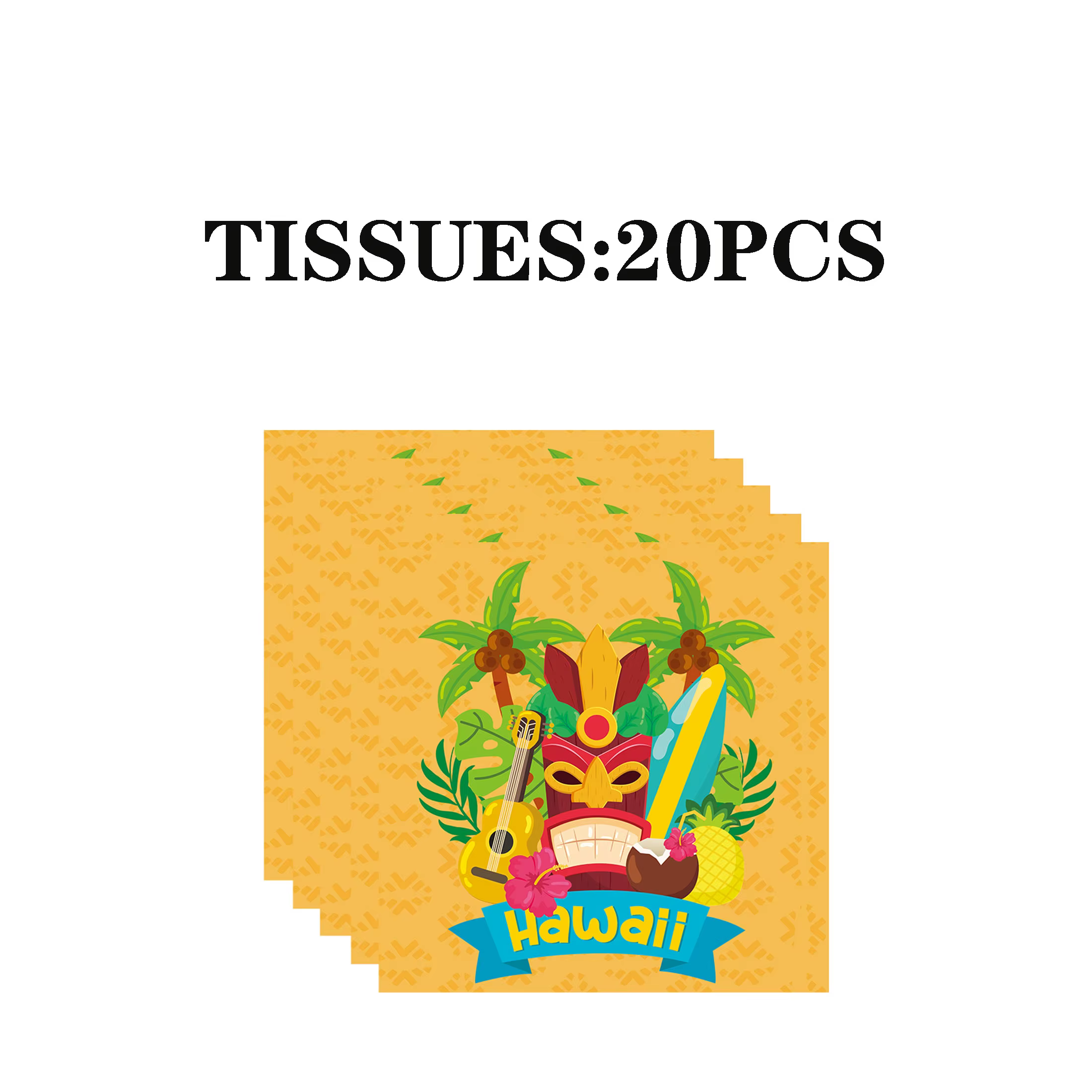 Les vaisselle écologiques en feuilles de palmier Tiki conviennent aux anniversaires hawaïens