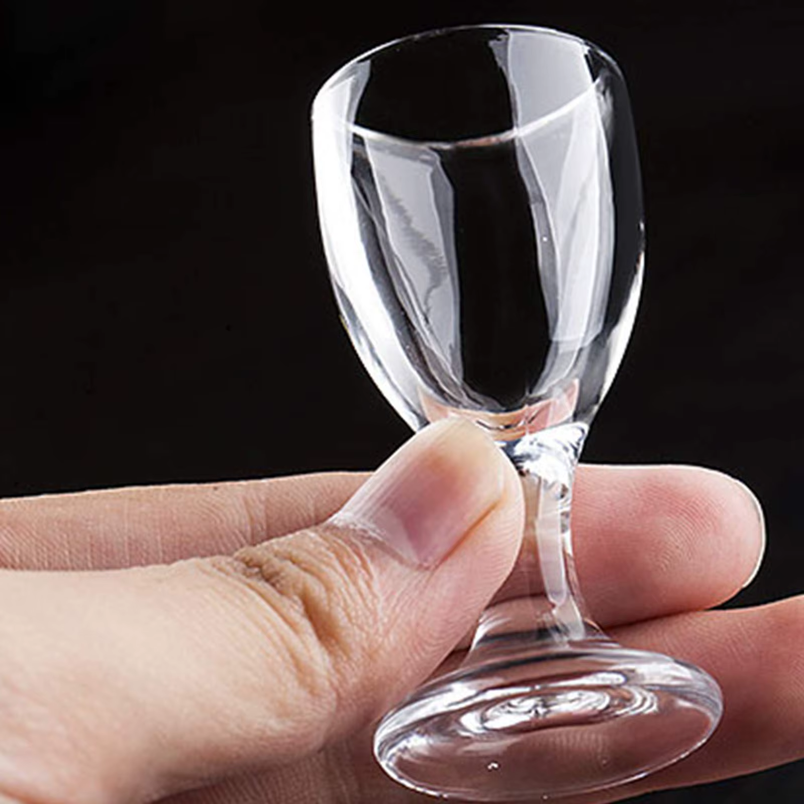 6 pièces Mini tasses à vin ensemble 10/15/25ml verre à Shot verres transparents pied haut gobelet liqueur spiritueux