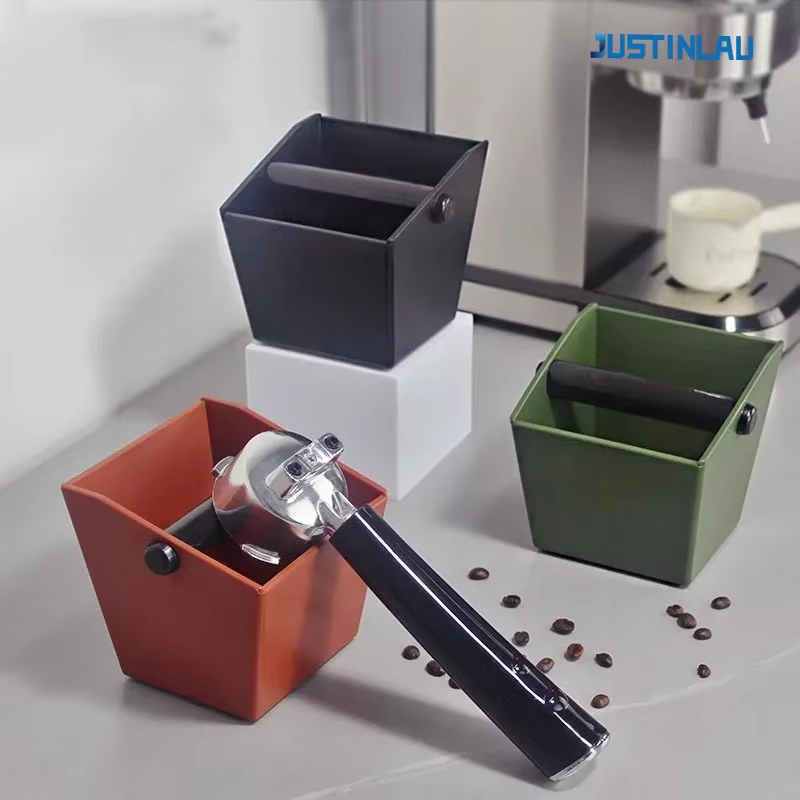 JUSTINLAU bac à benne basculante seau expresso café marc conteneur