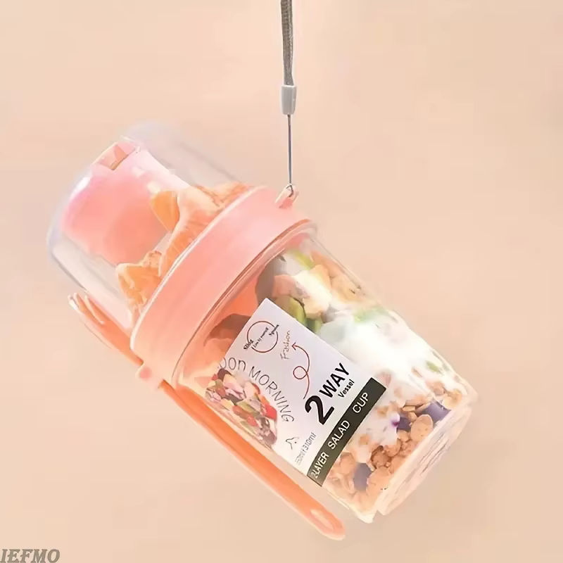 Ensemble de saladiers portables avec fourchette intégrée et couvercle