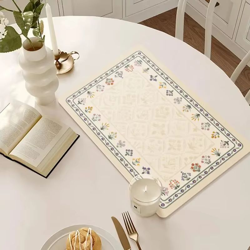 Ensemble de sets de table en PU de pays français – Tapis