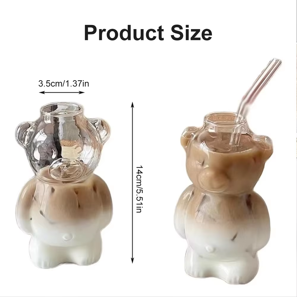 Tasse à café en forme d'ours de dessin animé