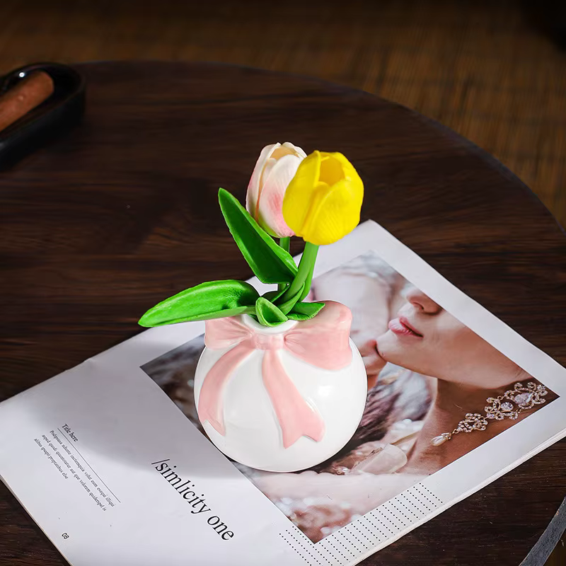 Vase en céramique pour costume de réception de mariage pour pièce maîtresse d'herbe de Pampa