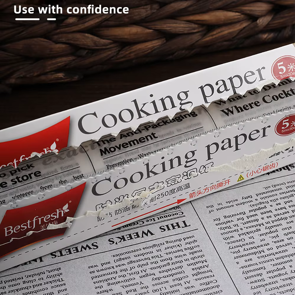 Papier de graisse de qualité alimentaire pour journal anglais rétro