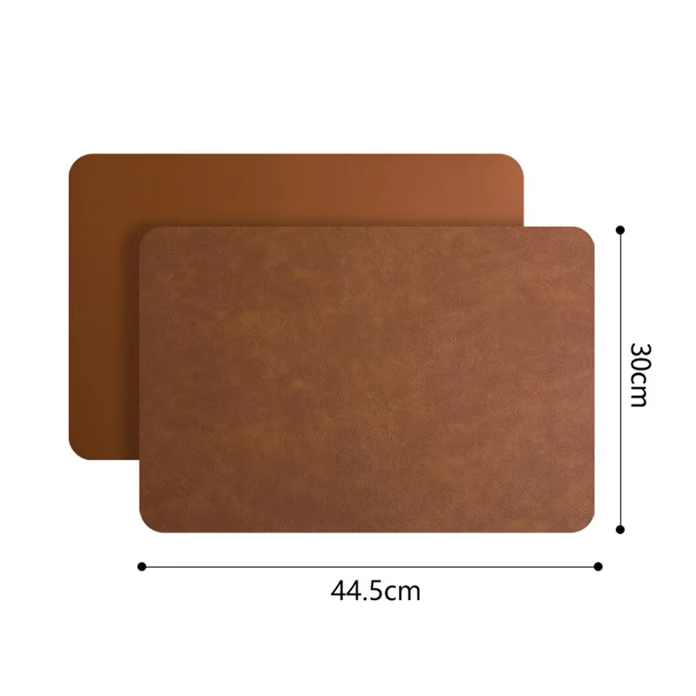 Napperons en simili cuir à motif de peau de vache