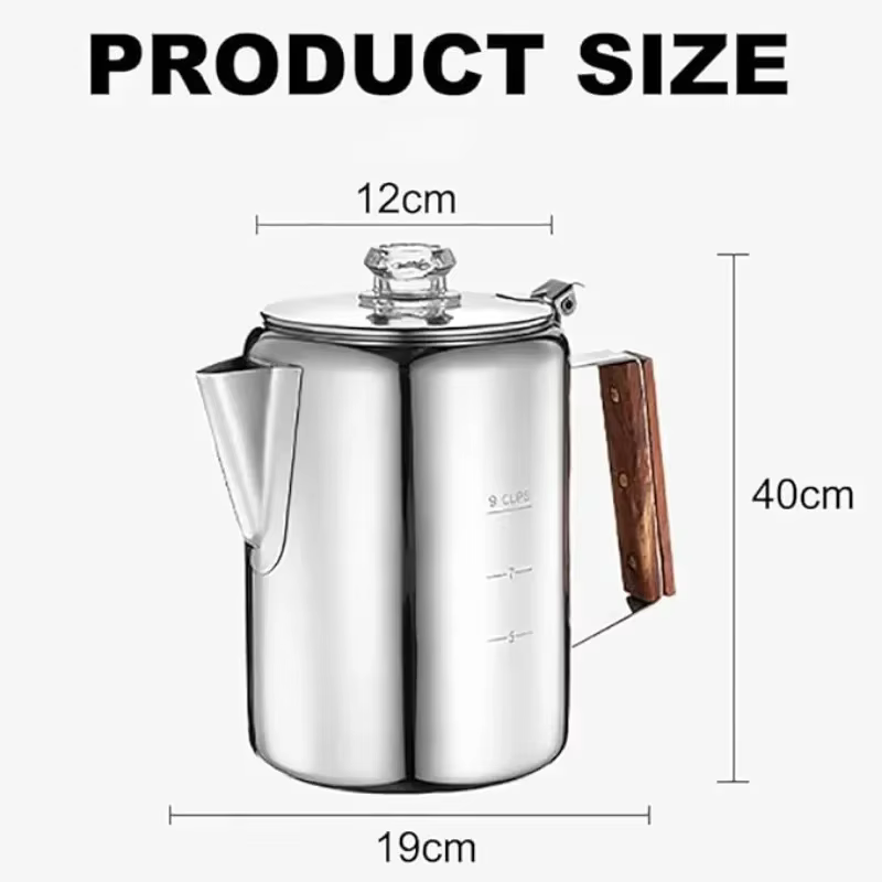 Percolateur à café en acier inoxydable