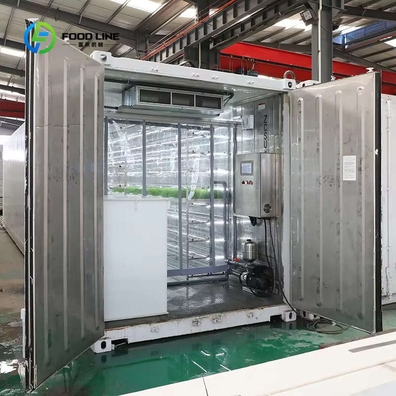 Conteneur d'expédition personnalisé pour ferme verticale, culture hydroponique, usine de fourrage, serre agricole