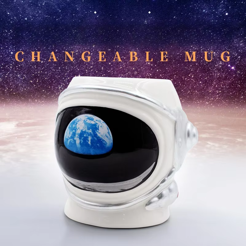 Tasse en céramique en forme de planète d'astronome