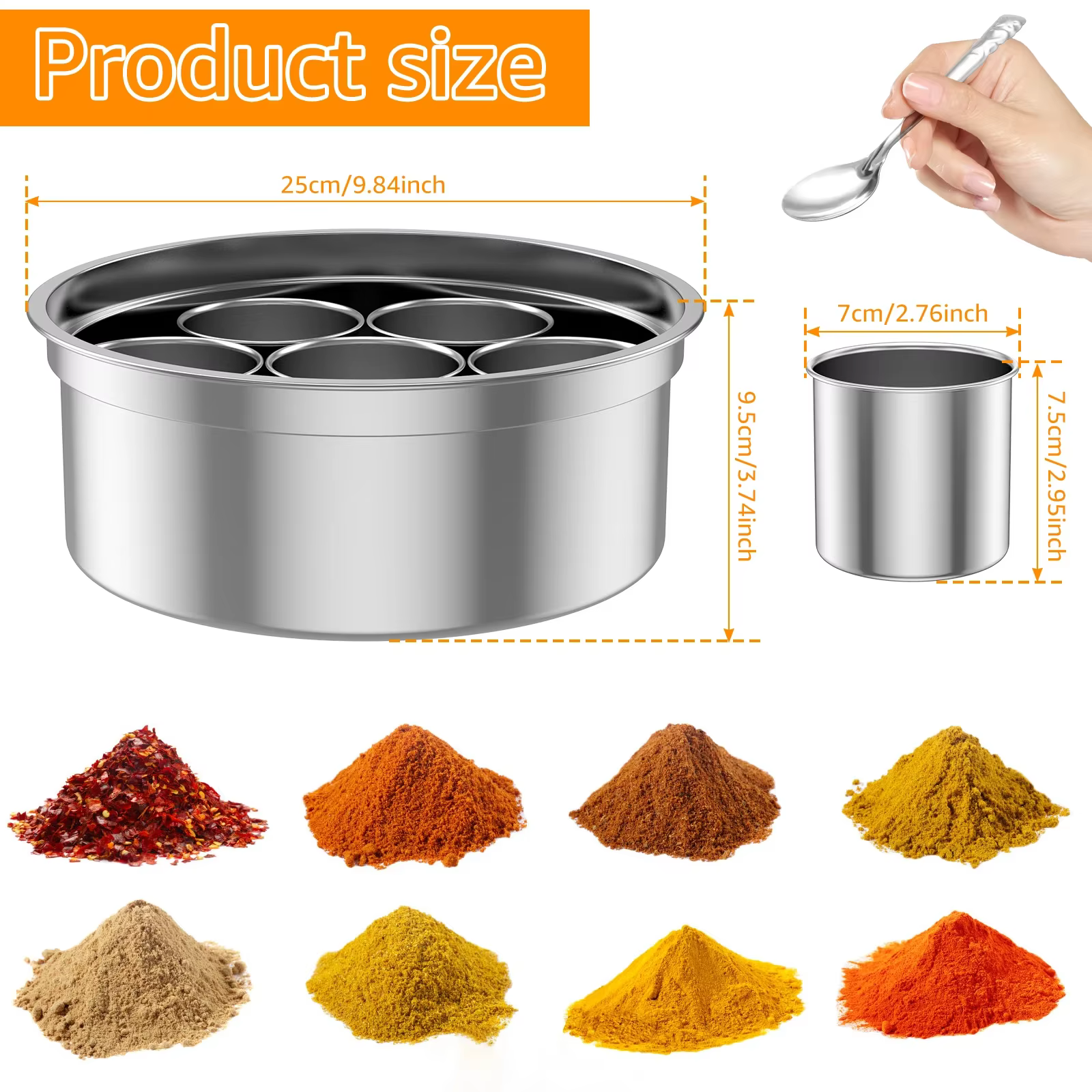 Masala Dabba Boîte à épices Conteneurs