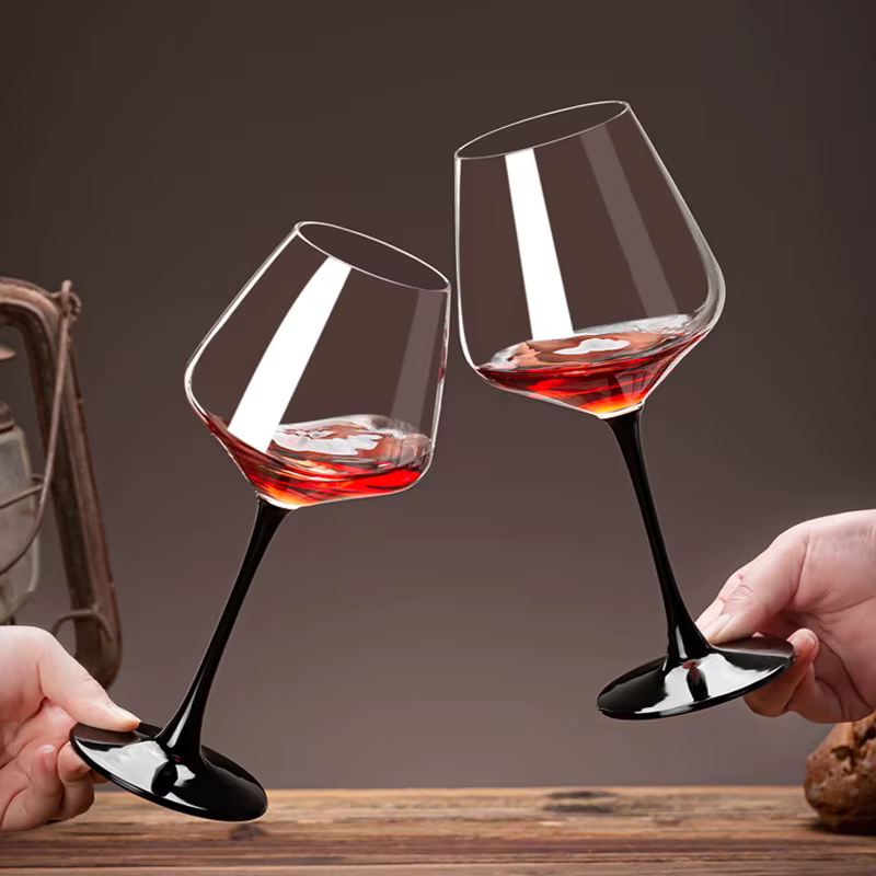 2 pièces léger luxe Premium tasse en cristal ensemble de verres à vin rouge grand verre fête