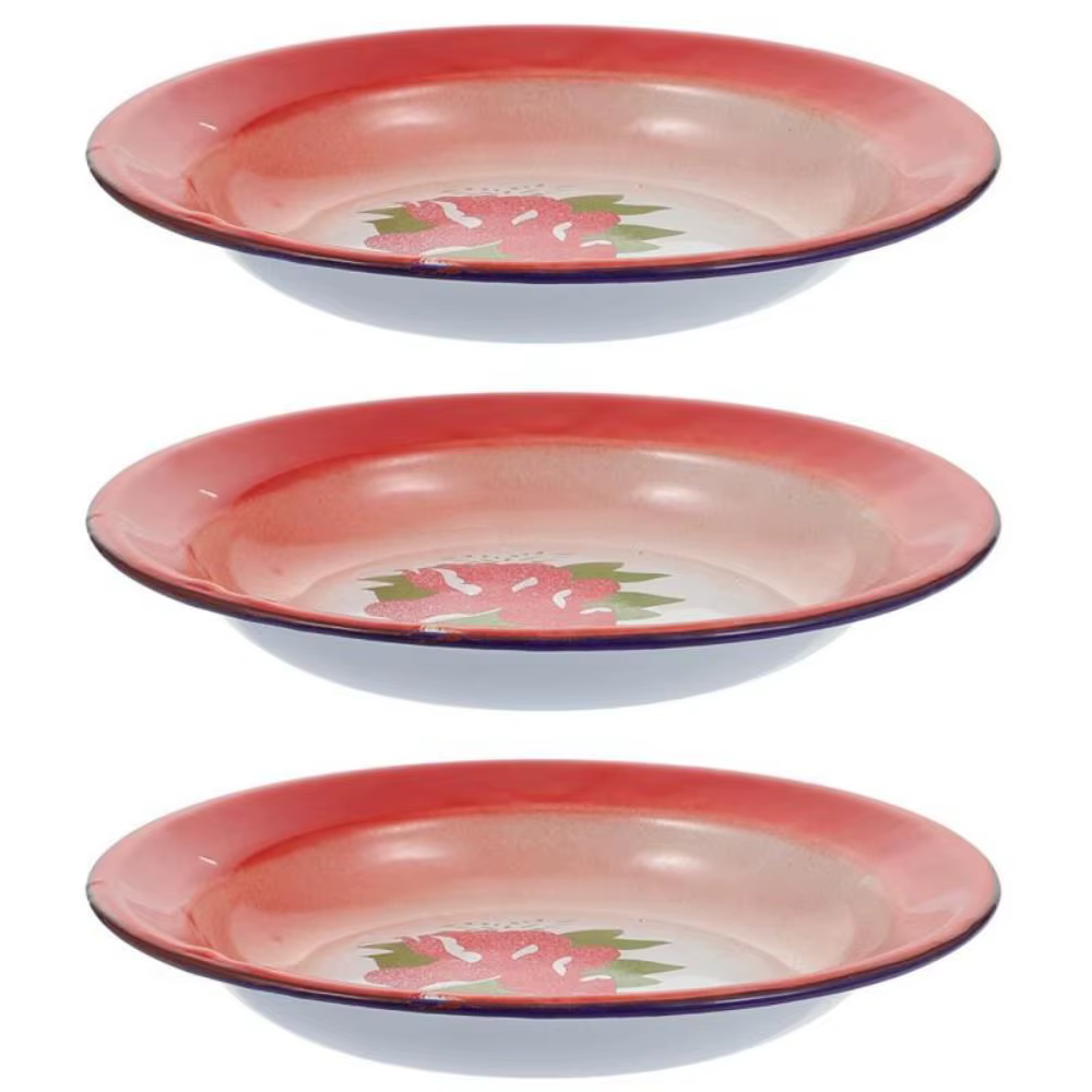 Assiette en émail de fer