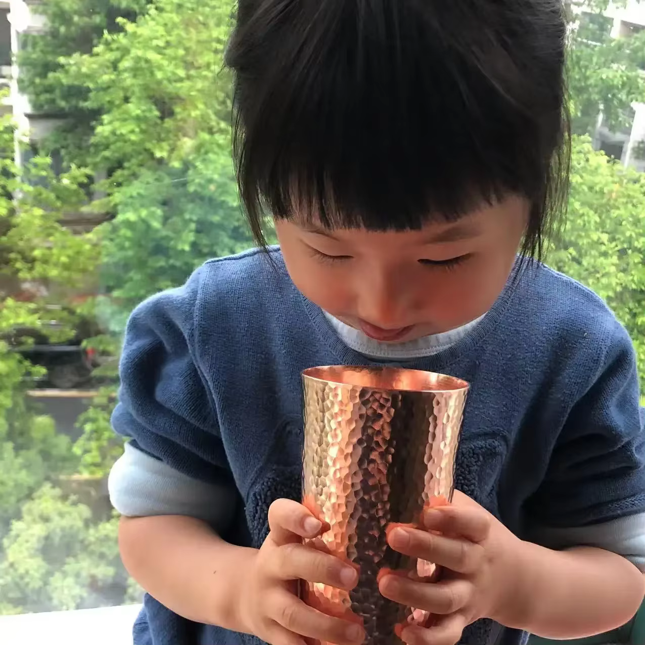Tasse en cuivre pur pour tasses à café en poudre