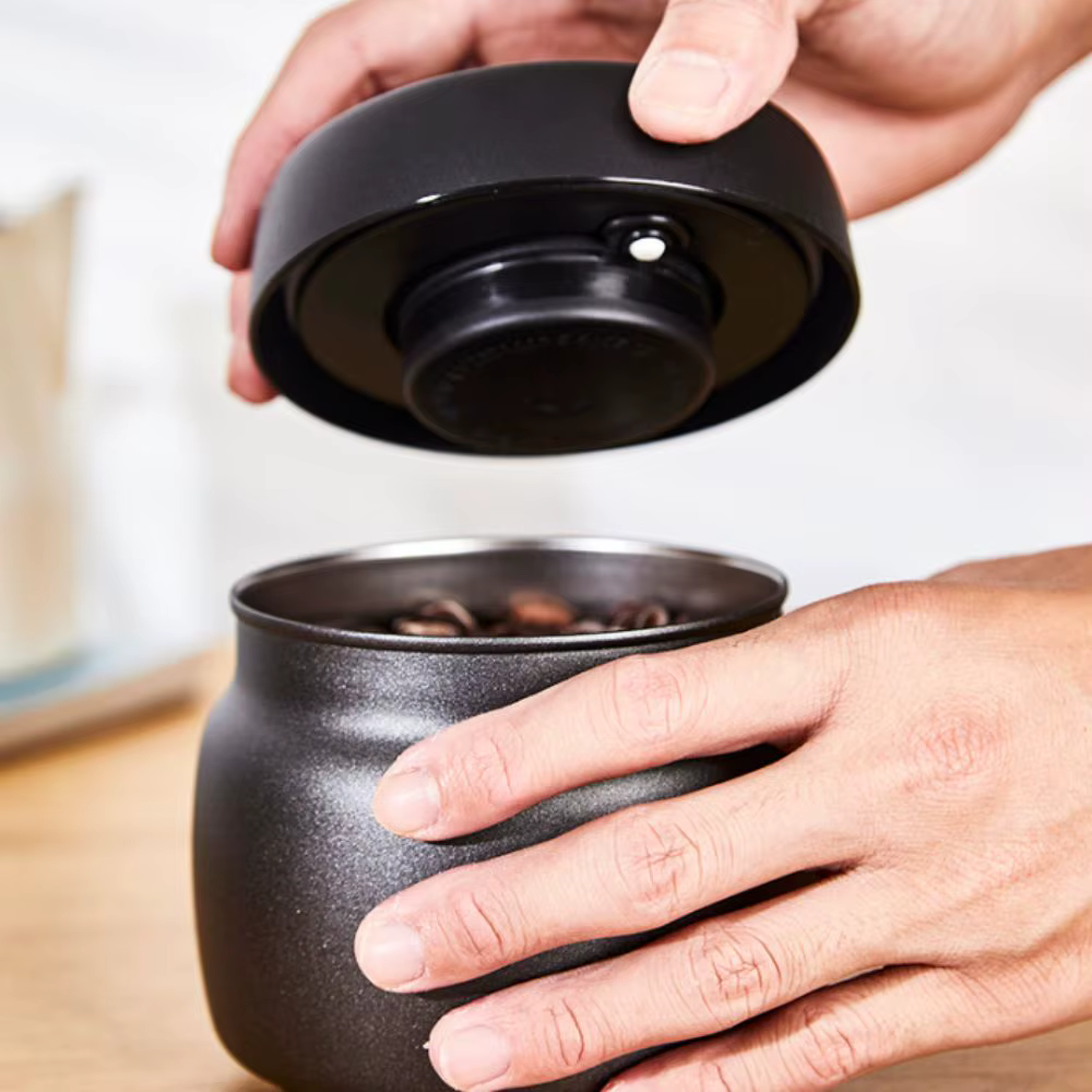 Pichet scellé sous vide en grains de café en acier inoxydable 304