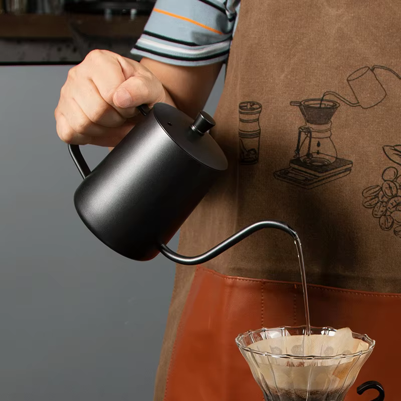 304 acier inoxydable 600ml Long bec col de cygne Barista expresso cafetière bouilloire théière accessoires outils